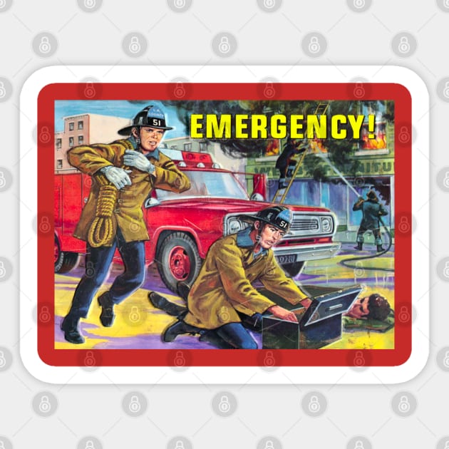 Emergency! Sticker by grfxdude